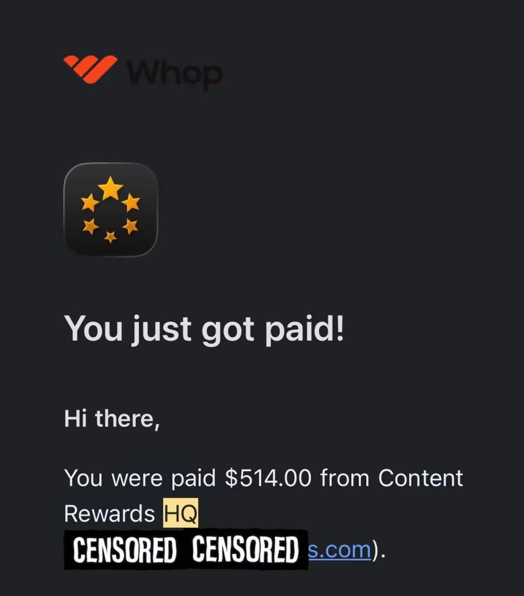 Real approved payout proof 16