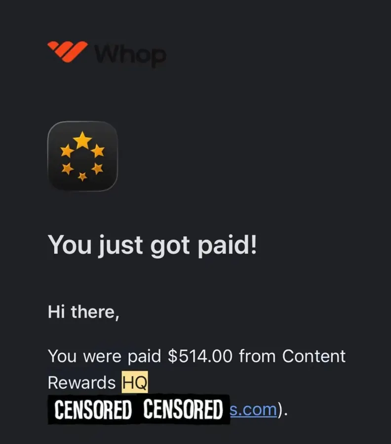 Real approved payout proof 16
